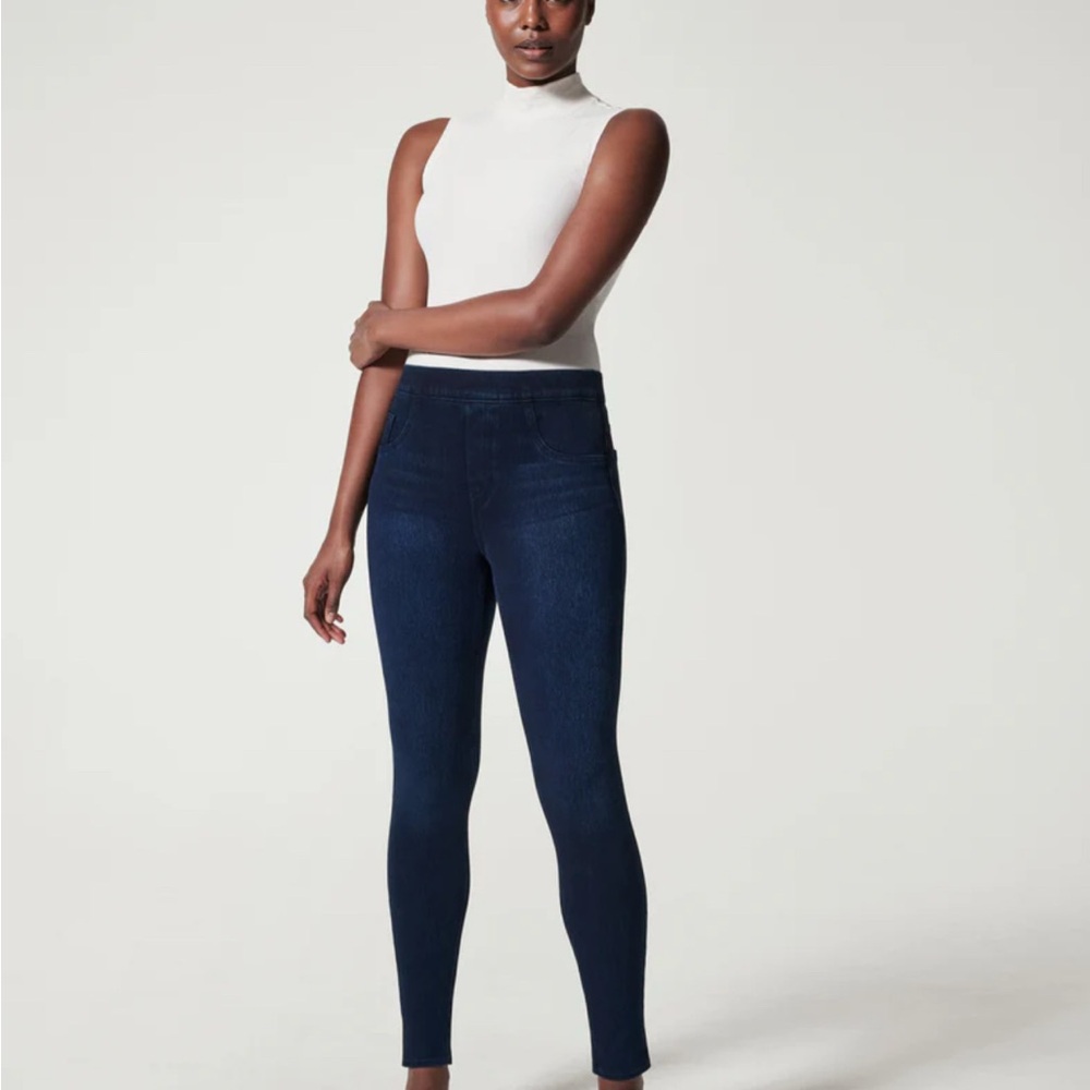 2 pairs Spanx Jeanish leggings